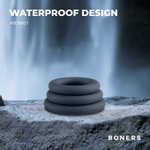 Boners 3-Delige Cockringen Set - Grijs
