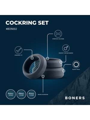 Boners Cockring Set 3-delig