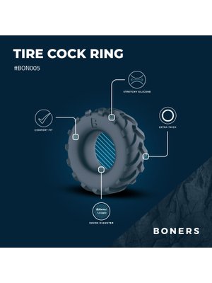 Boners Band Cockring - Grijs