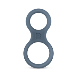 Boners Silicone Cock Ring And Ball Stretcher - Grey Boners Silicone Cock Ring And Ball Stretcher - Grey