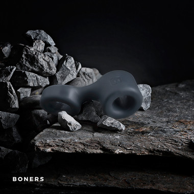 Anneau De Pénis N°48 Avec écarteur De Testicules SONO - Noir, TPE Flexible Et Hypoallergénique, Sans Phtalate - Neuf