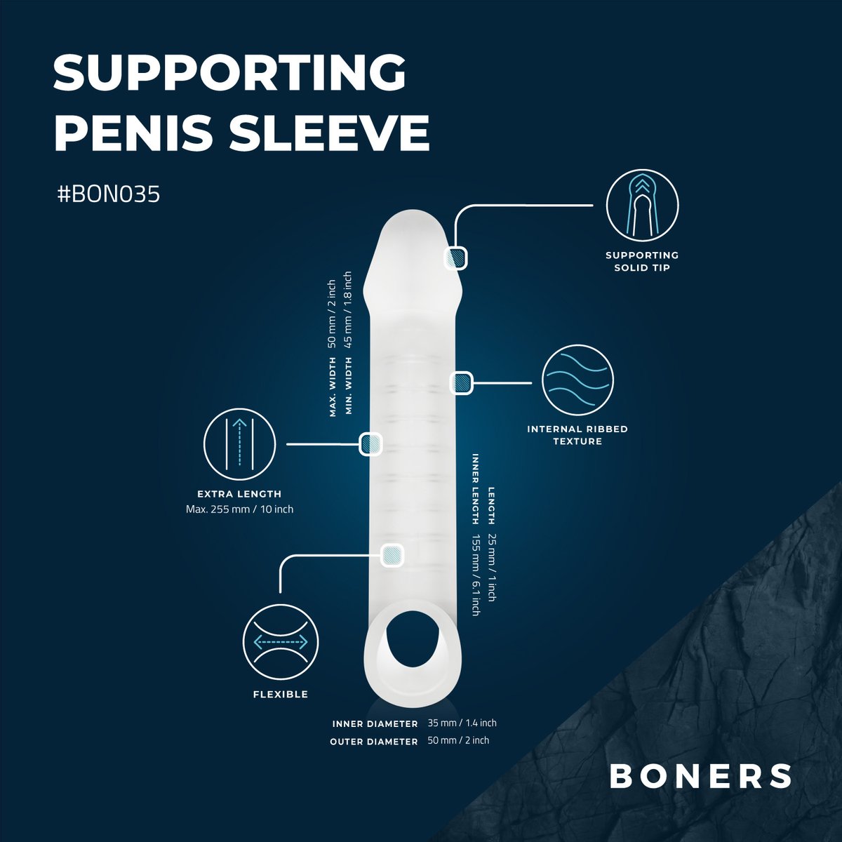 Boners Ondersteunende Penis Sleeve