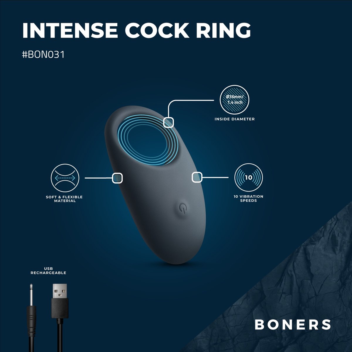Boners - Vibrerende Cockring
