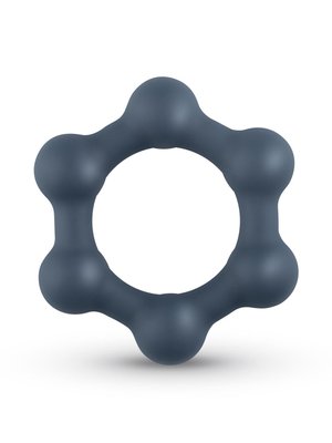 Boners Hexagon Cockring Met Stalen Kogels