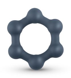Boners Hexagon Cockring With Steel Balls