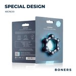 Boners Hexagon Cockring Met Stalen Kogels