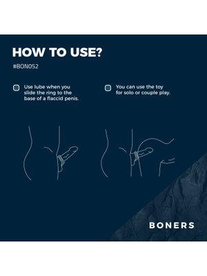 Boners - Vibrerende Cockring Met Perineum Stimulatie