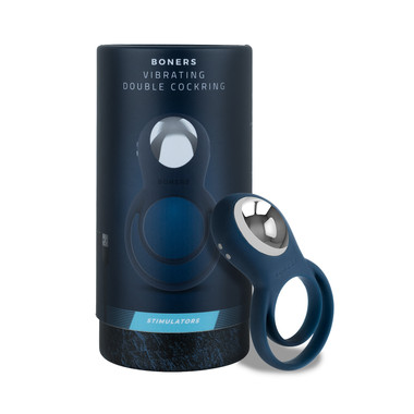Boners - Vibrating Cock Ring for Couples - Blue