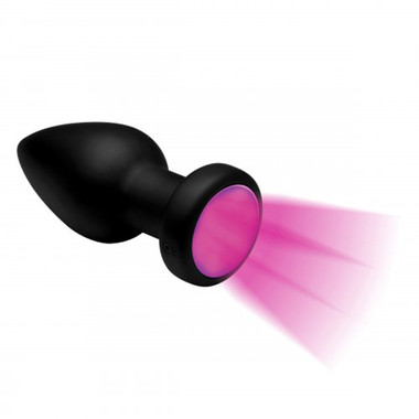 Plug anal con luz LED vibratoria - Mediano