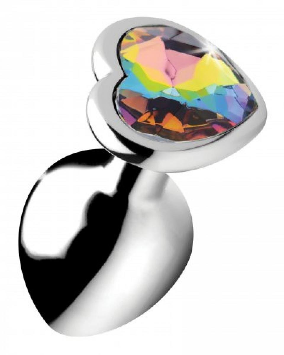 Booty Sparks - Rainbow Heart Buttplug - Middel Booty Sparks - Rainbow Heart Buttplug - Middel