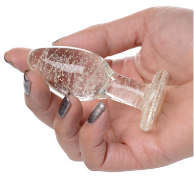 Glow-in-the-Dark Glass Anal Plug - Small - EasyToys