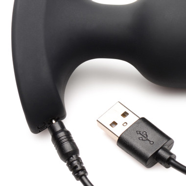 Plug anal en silicone Laser Heart - Moyen - Adam et Eve