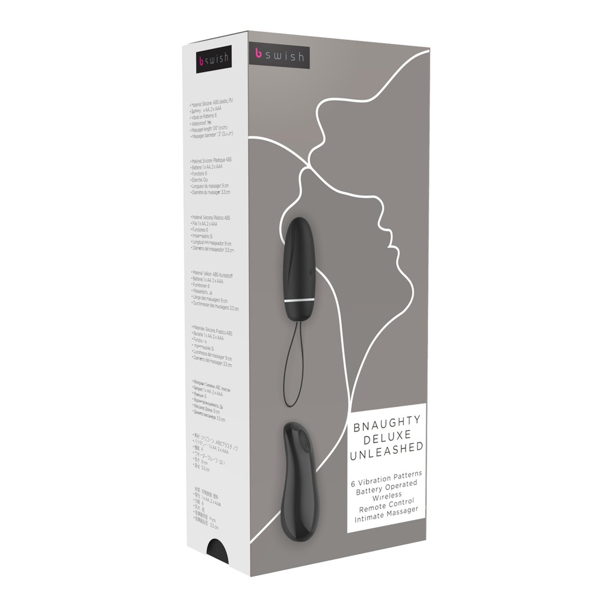 B Swish - bnaughty Deluxe Unleashed Vibrerende Bullet Zwart