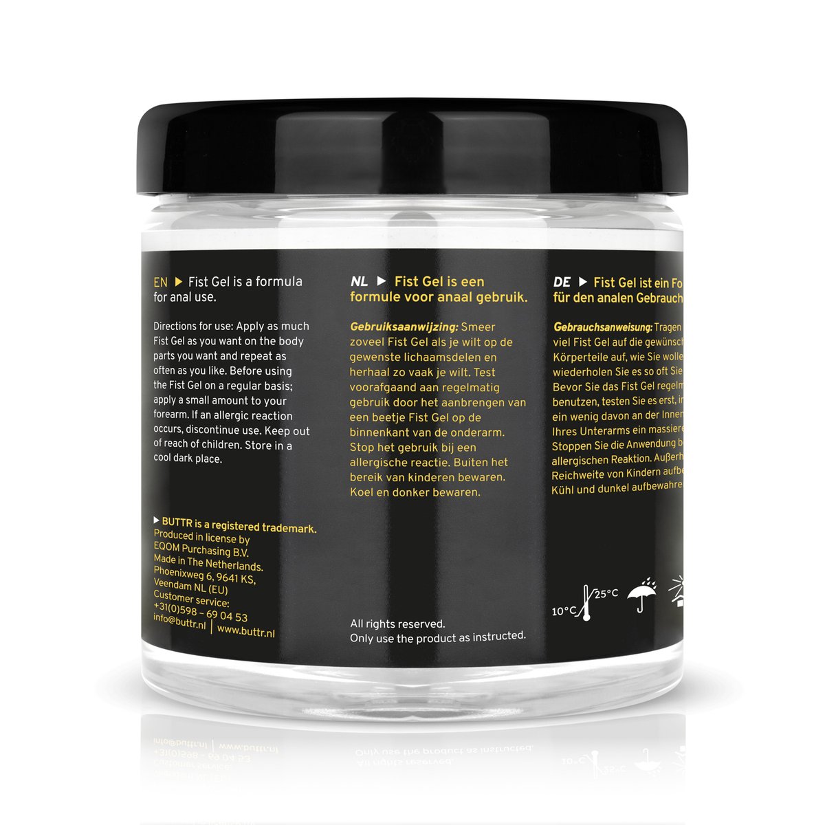 BUTTR - Transparante Fisting Gel non-sticky - 500 ml