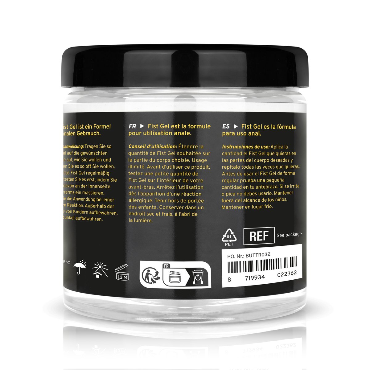 BUTTR - Transparante Fisting Gel non-sticky - 500 ml