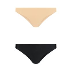 Bye Bra - Invisible Brazilian Nude + Black XXL
