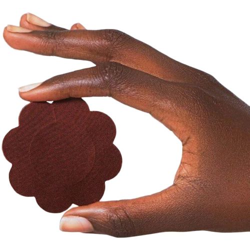 Bye Bra - Satin Nipple Covers Brown M