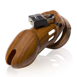 CB-6000 Chastity Cage - Wood - 35 mm