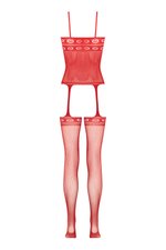 Christine - Open Kruis Jarretel Design Catsuit
