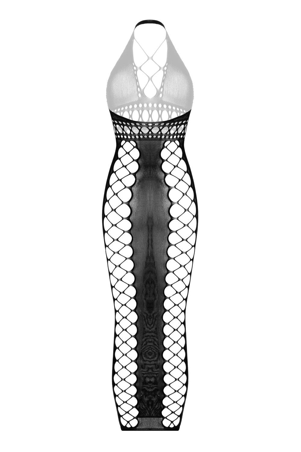 Christine - Midnight Fishnet Cut-Out Dress foto 5