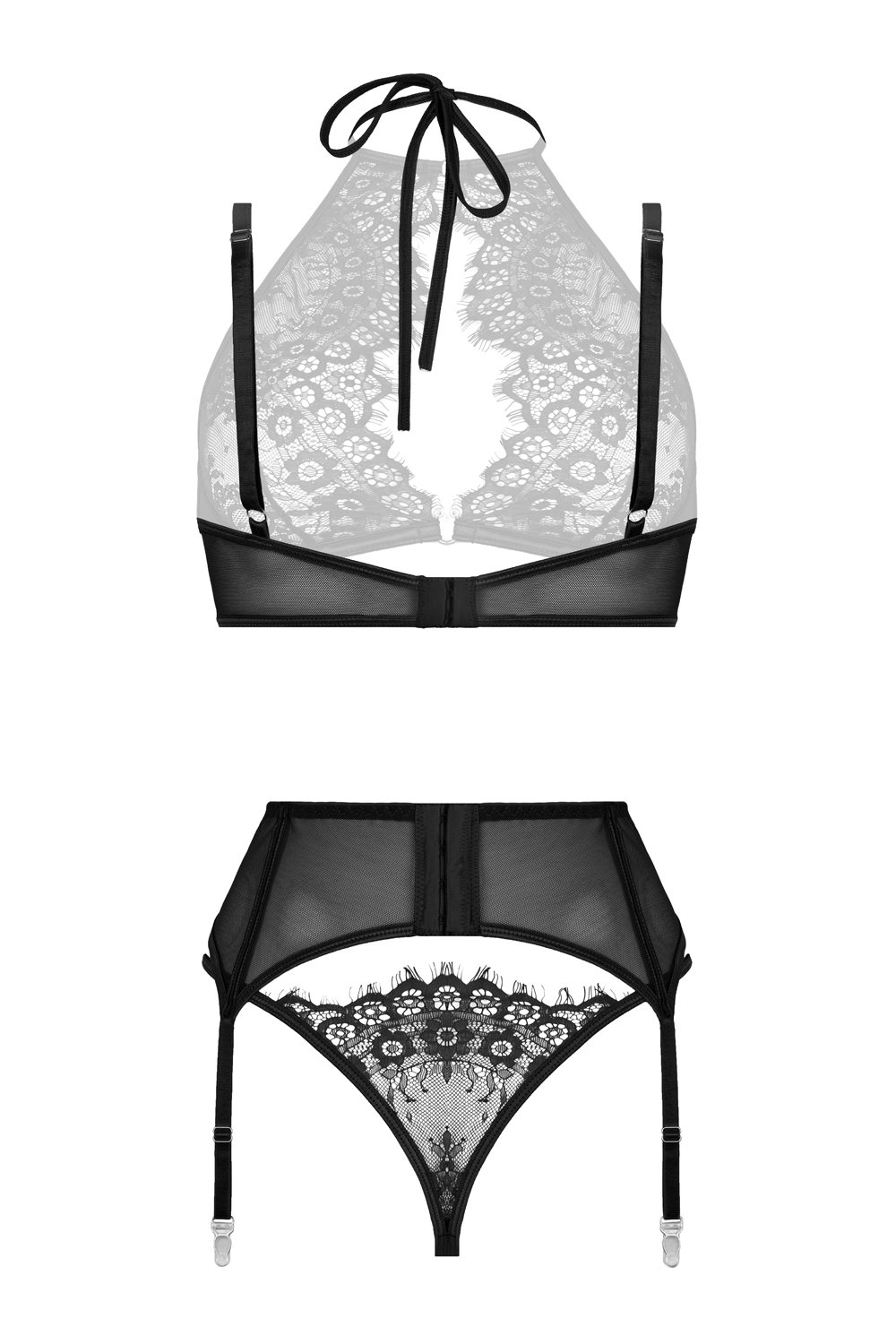 Christine - Lace 3-Piece Garter Set Simona