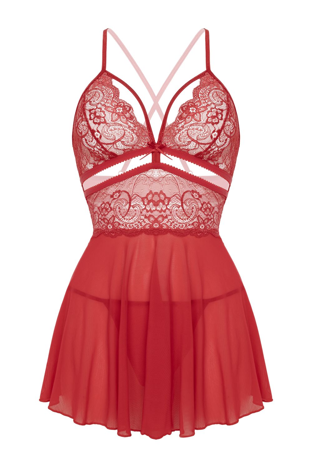 Christine - Babydoll Pandora - Red foto 4
