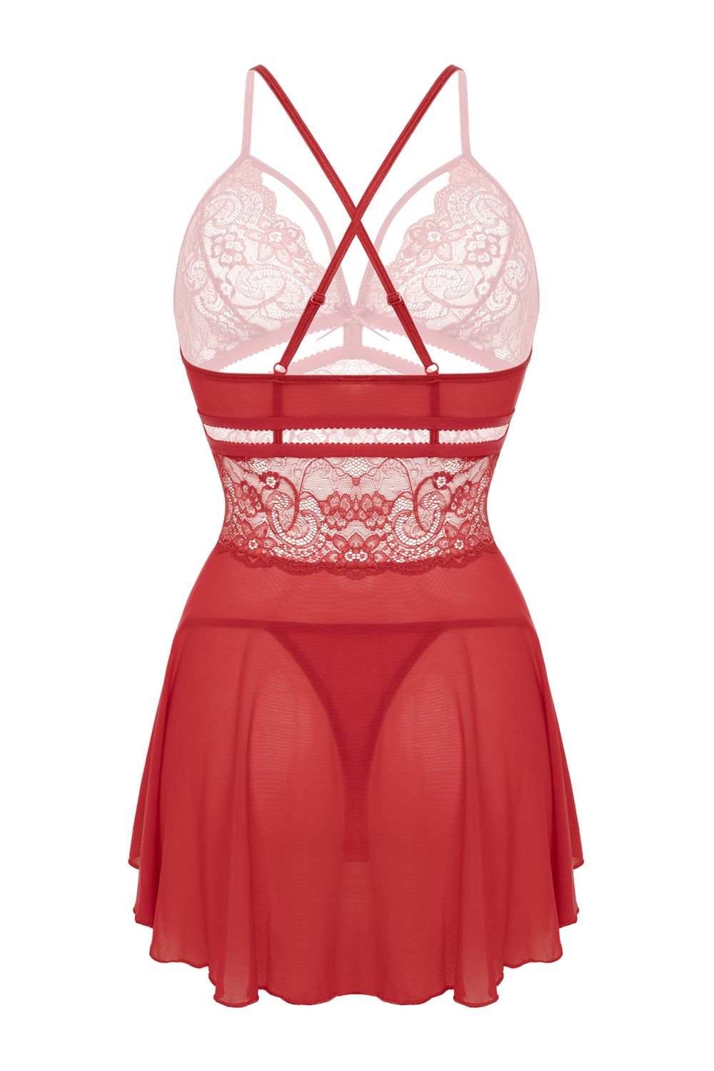 Christine - Babydoll Pandora - Red foto 5