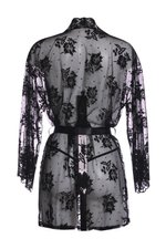 Christine - Kanten Kimono Graceful - Zwart