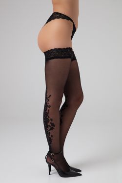 Luxury Stay up stockings Victorious - black