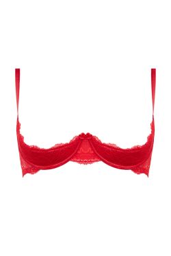 Lace 1/4 cup Bra Marzia - Red