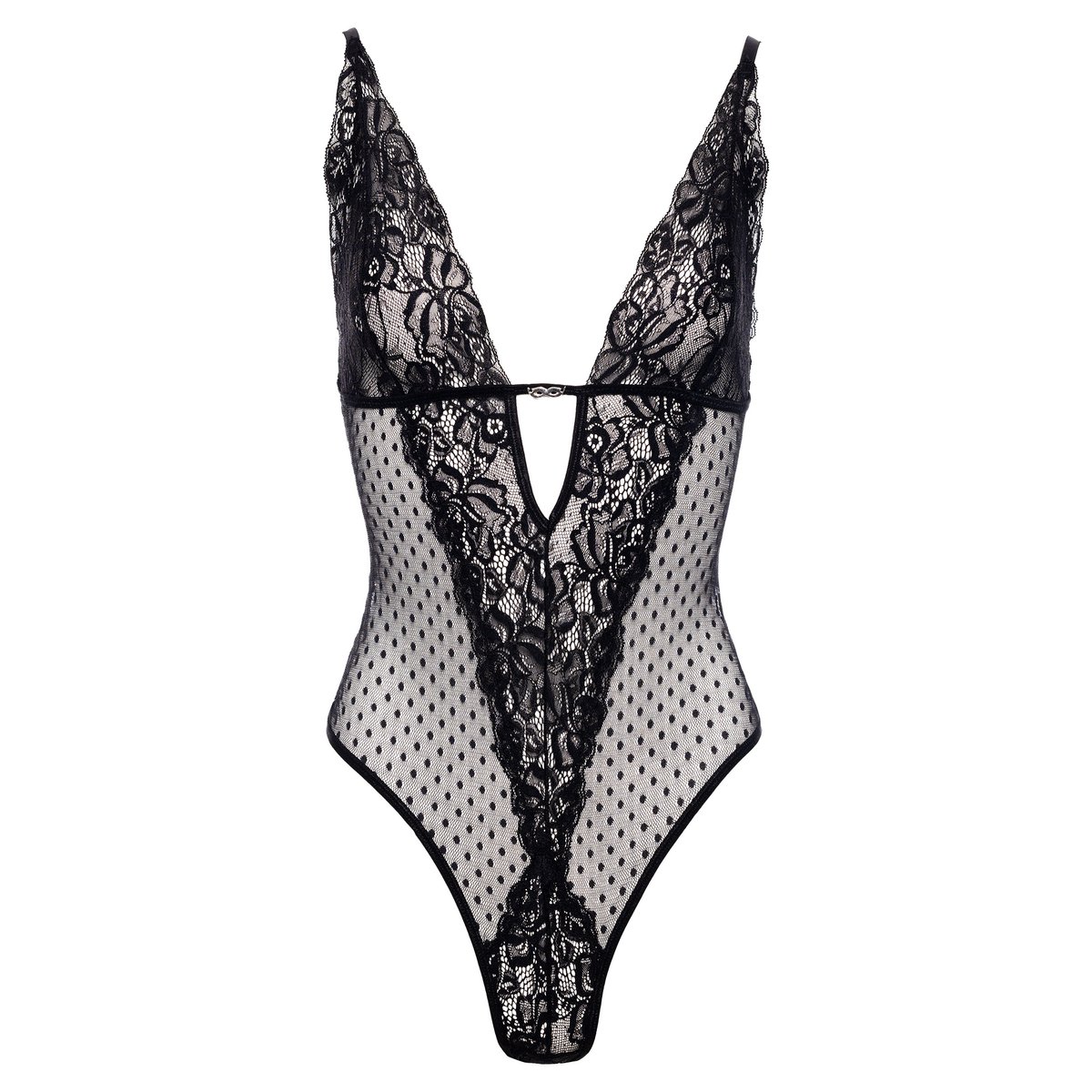 Christine - Body Dewi met Open Kruis - Zwart