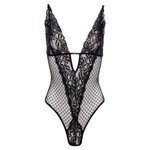 Christine - Body Dewi met Open Kruis - Zwart
