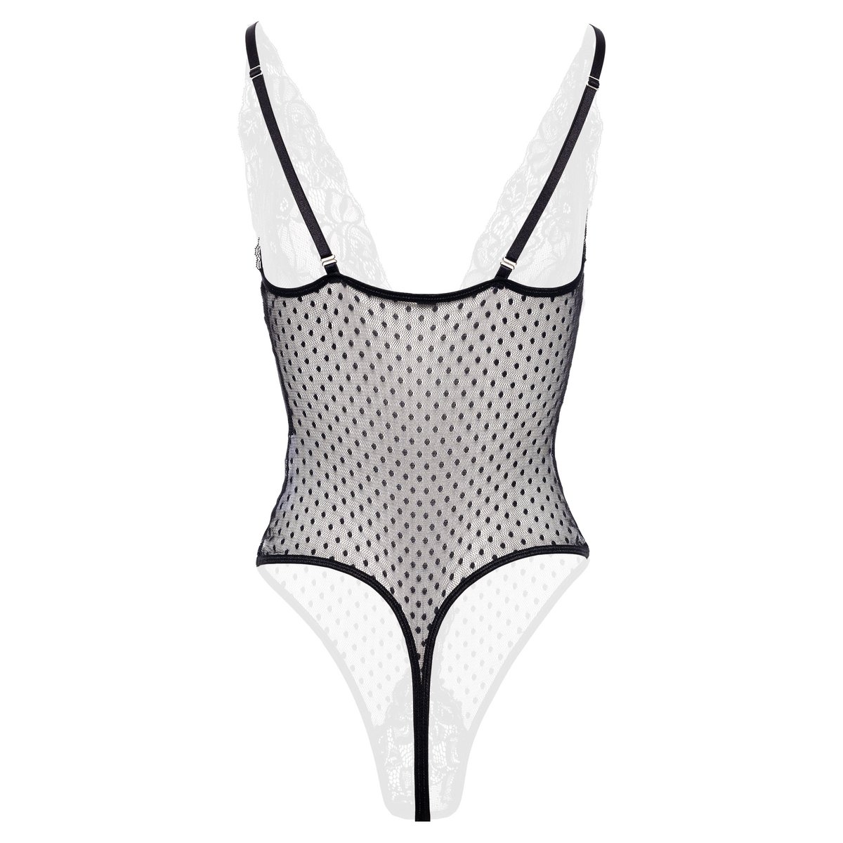 Christine - Body Dewi met Open Kruis - Zwart