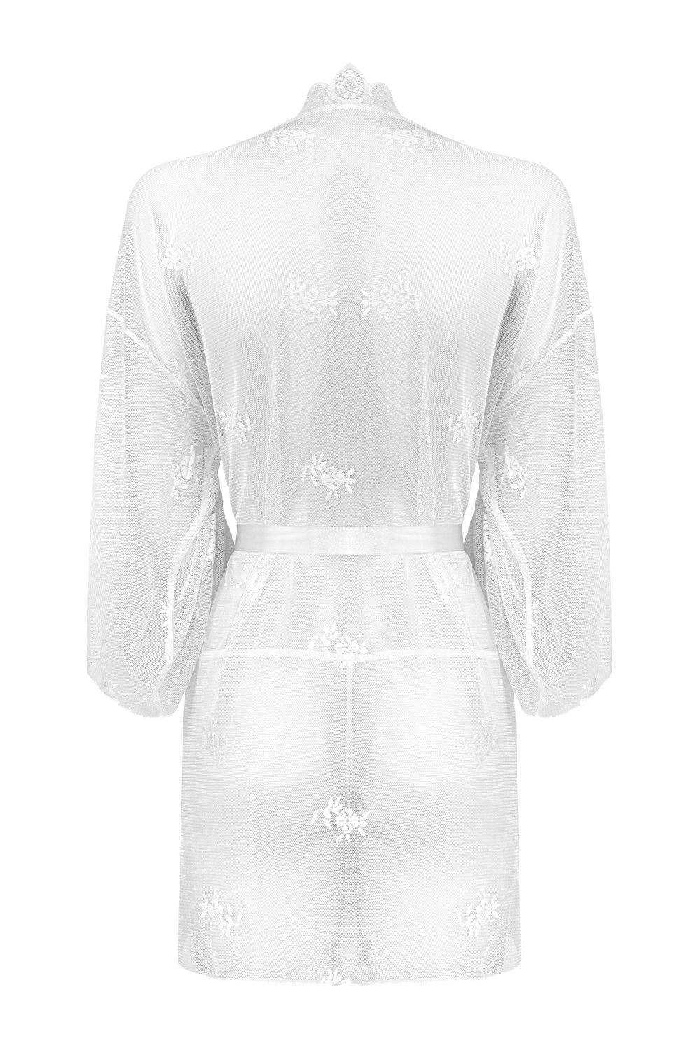 Christine - Kanten Kimono Set Flower - Wit