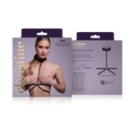 Christine - Strappy Harness Bralette met kant Viola - zwart