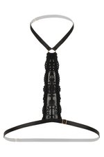 Christine - Strappy Harness Bralette Evening Kiss -zwart