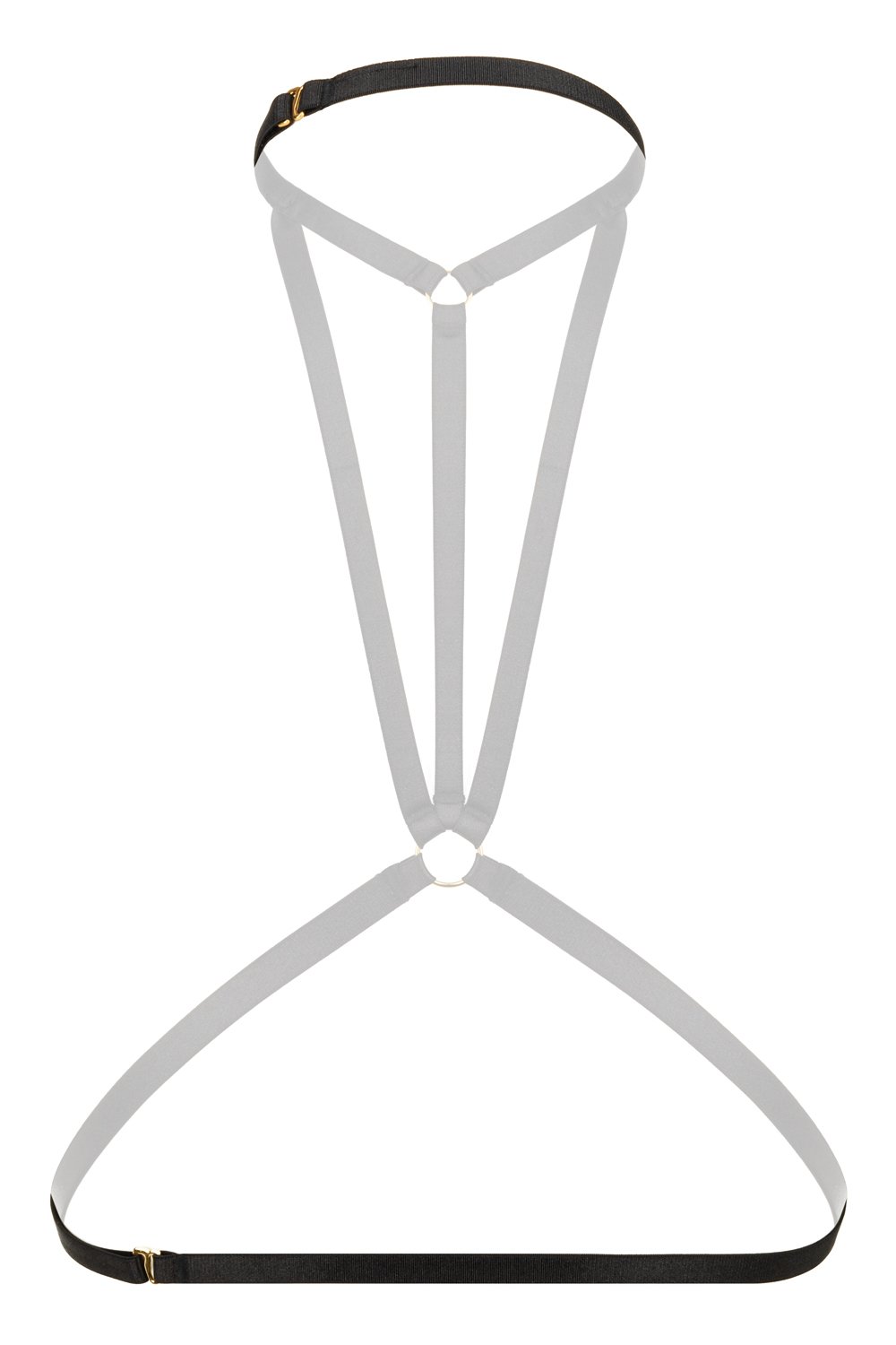 Christine - Strappy Harness Bralette Obsession - zwart