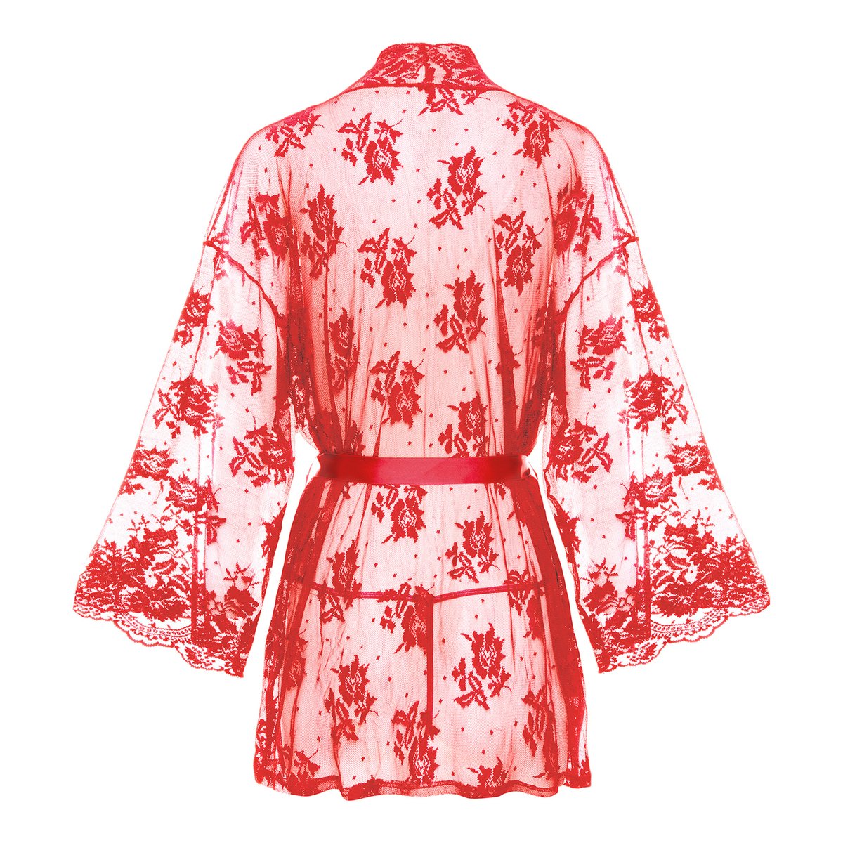 Christine - Kanten Kimono Graceful - Rood