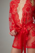 Christine - Kanten Kimono Graceful - Rood
