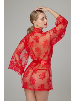 Christine - Kanten Kimono Graceful - Rood