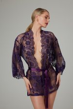 Christine - Kanten Kimono Graceful - Paars