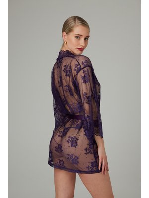 Christine - Kanten Kimono Graceful - Paars