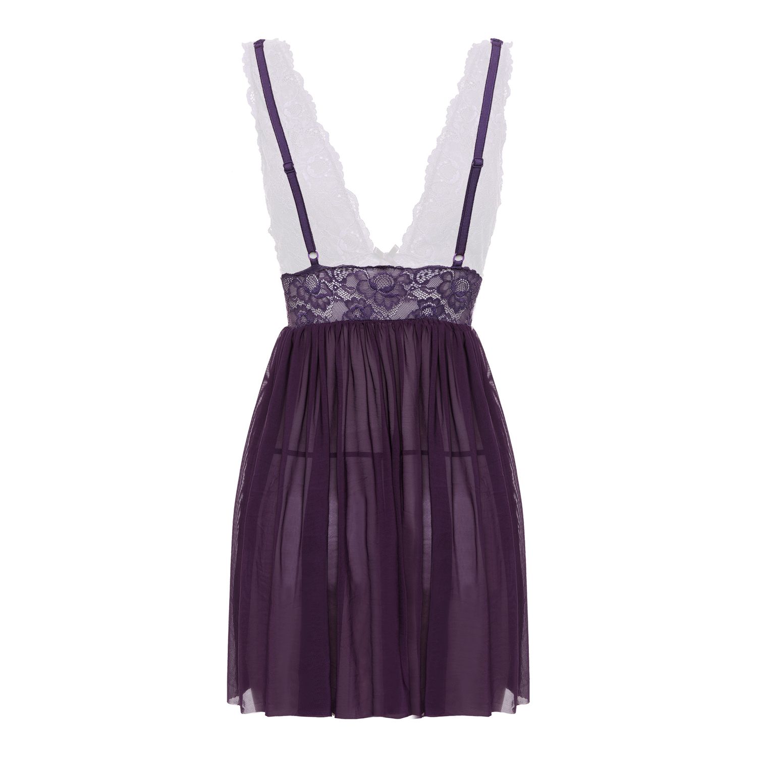 Christine - Babydoll & String Lieve - paars foto 5