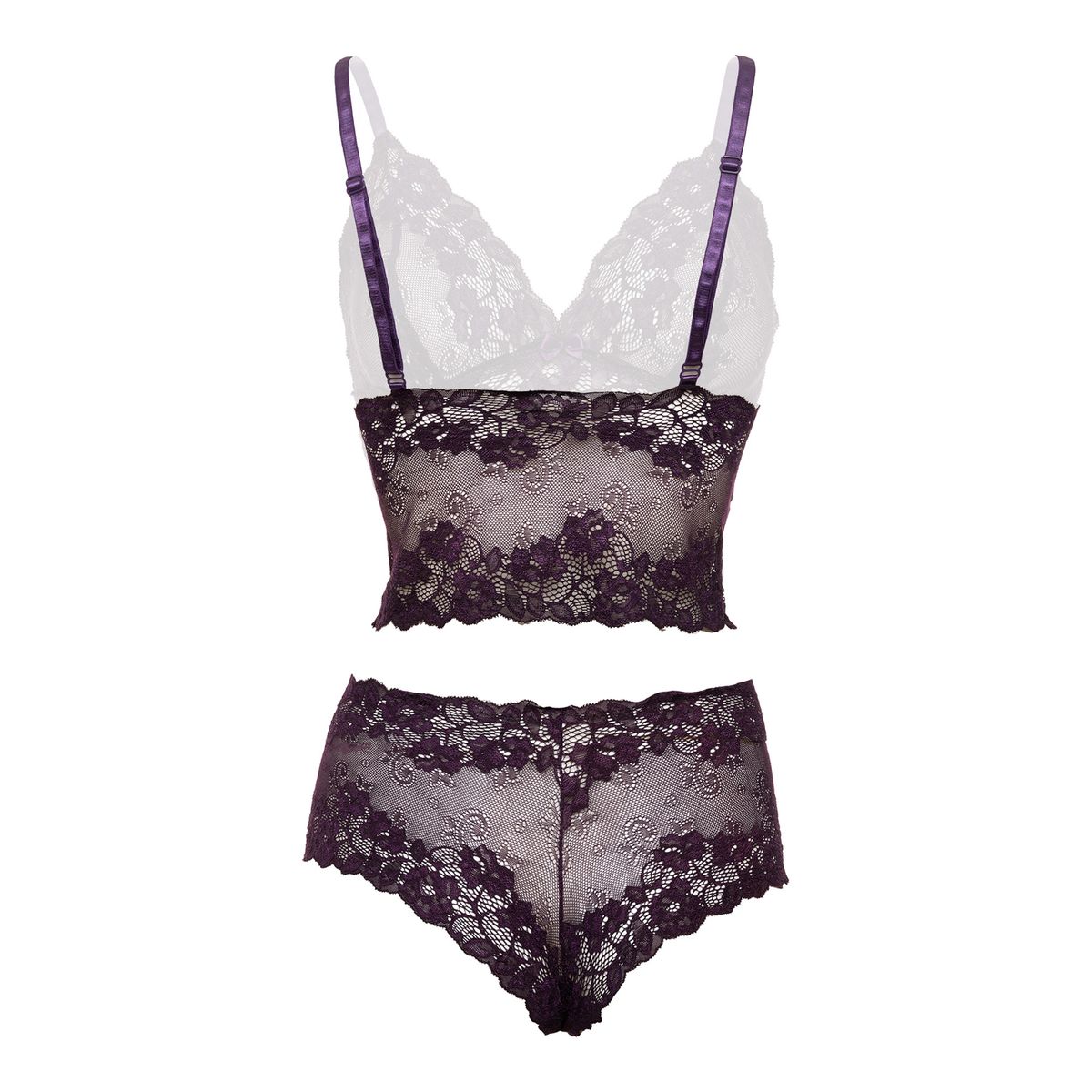 Christine - Kanten Bralette Set Valerie - Paars foto 7