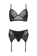 3-delig Lingerie-setje Sanne -zwart