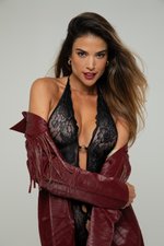 Christine - Open Crotch Body Basic Instinct - Zwart