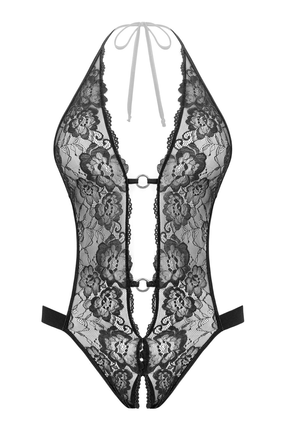 Christine - Open Crotch Body Basic Instinct - Zwart