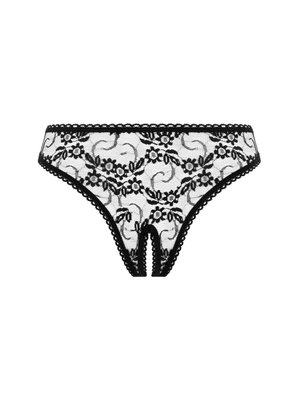 Christine - Slip Met Open Kruis Tara - Zwart