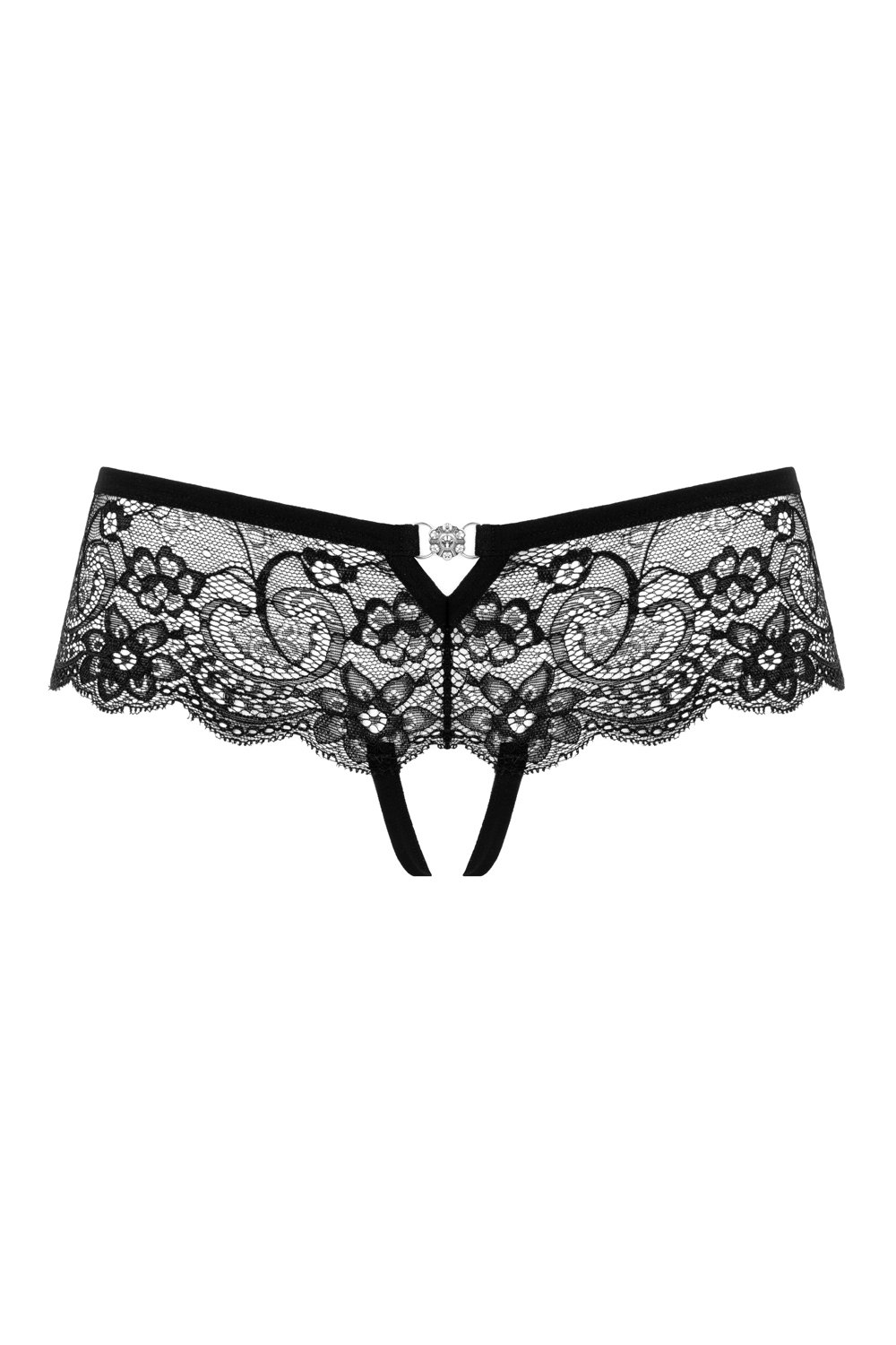Christine - Slip Met Open Kruis Sierra - Zwart