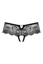 Christine - Slip Met Open Kruis Sierra - Zwart